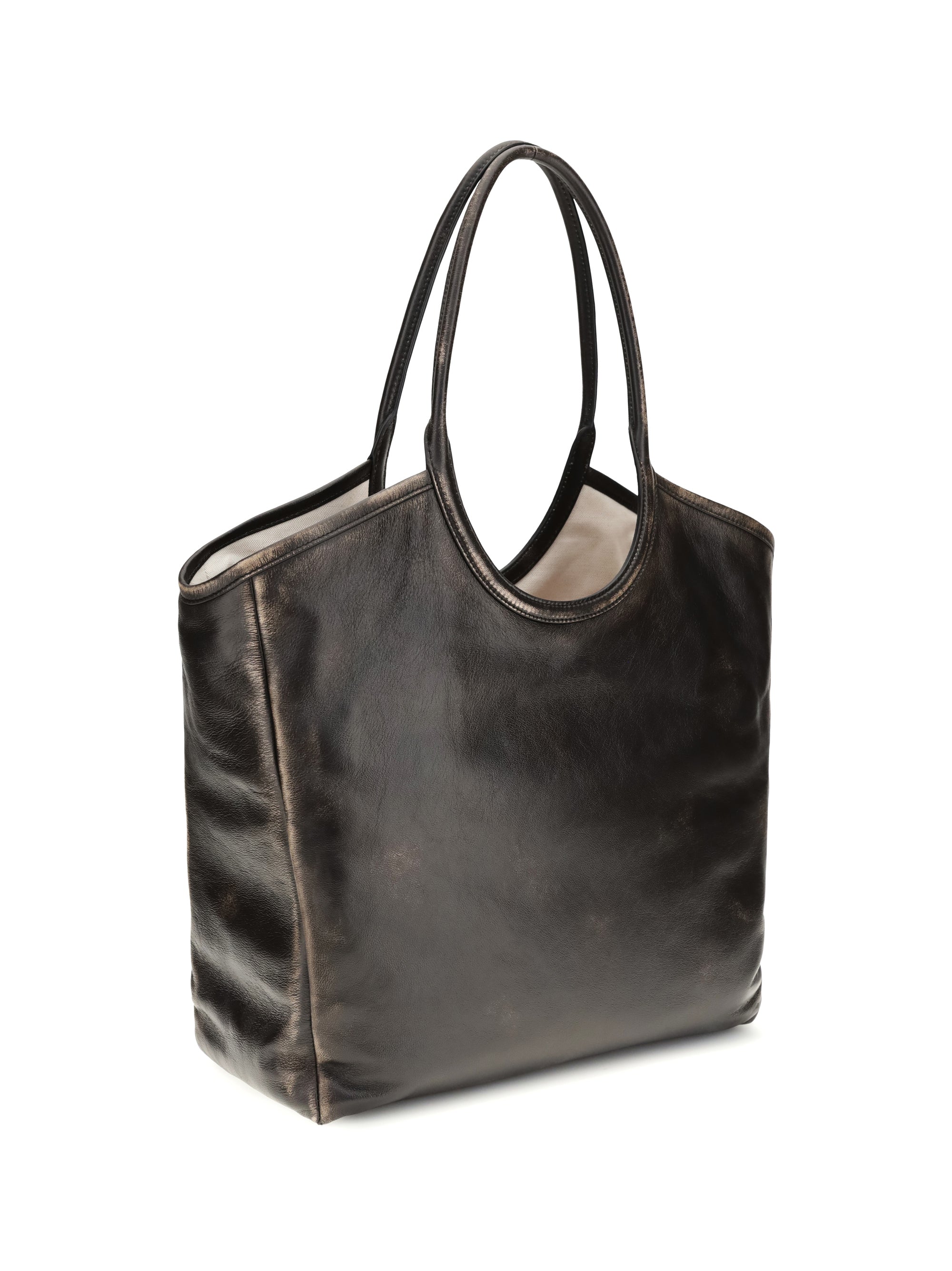 ivy leather tote bag