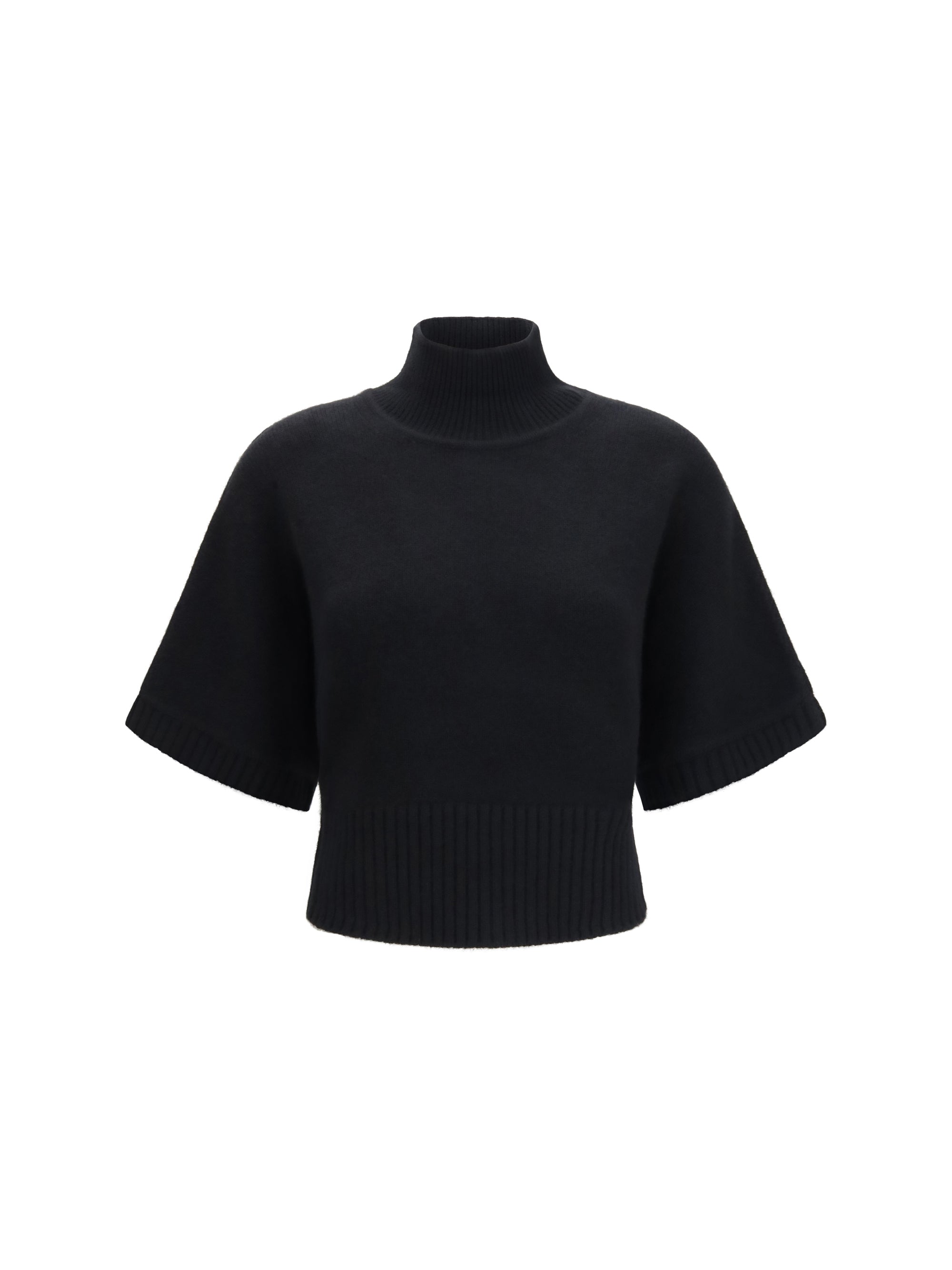 cropped cashmere turtleneck sweater
