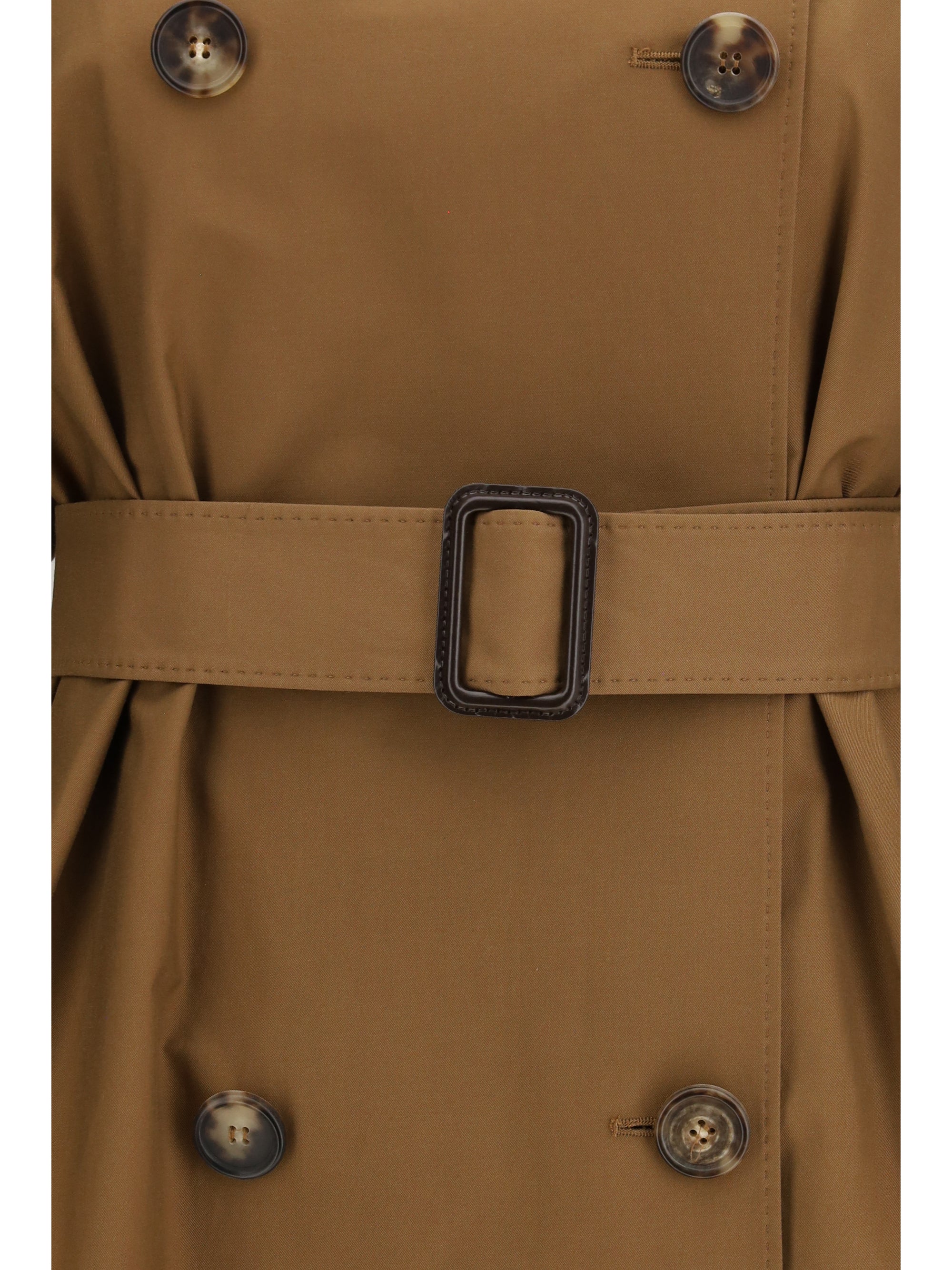 double-breasted belted coat