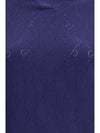 gg pointelle cotton silk polo shirt