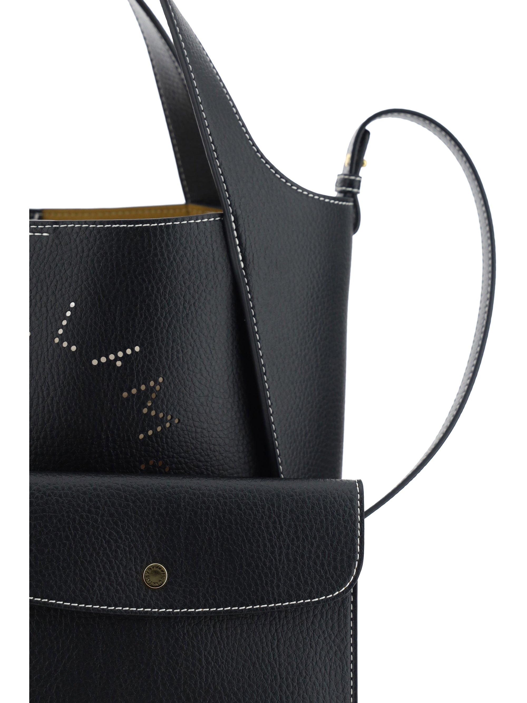 faux leather shoulder bag