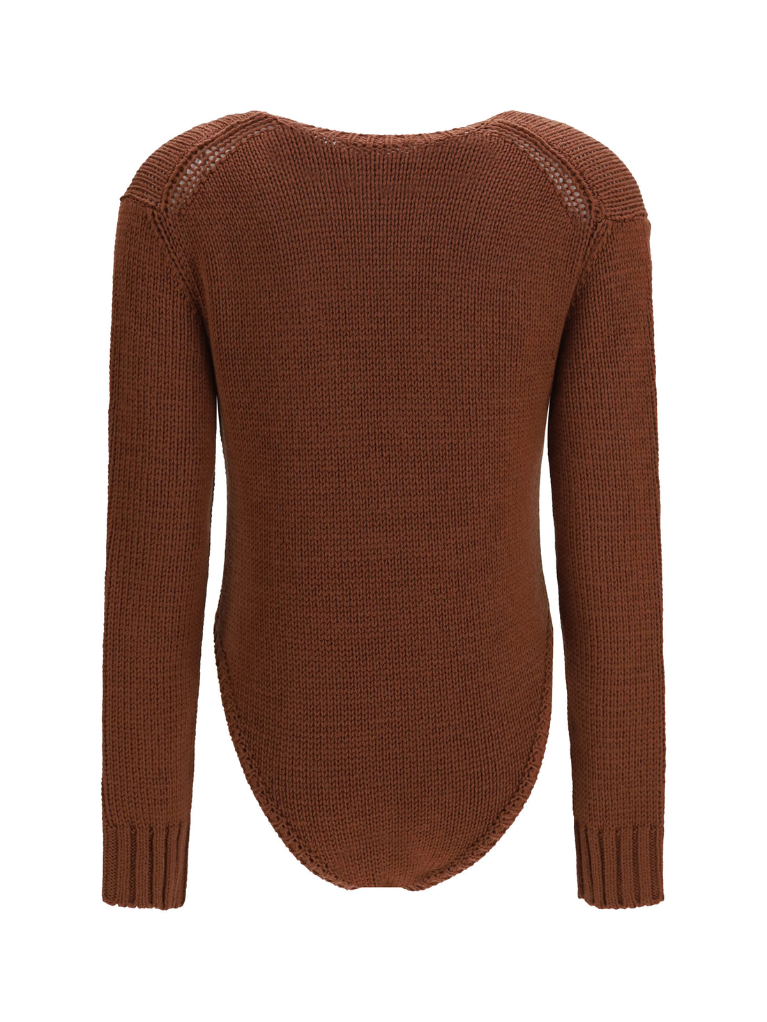 FORTE_FORTE II cable-knit wool bodysuit