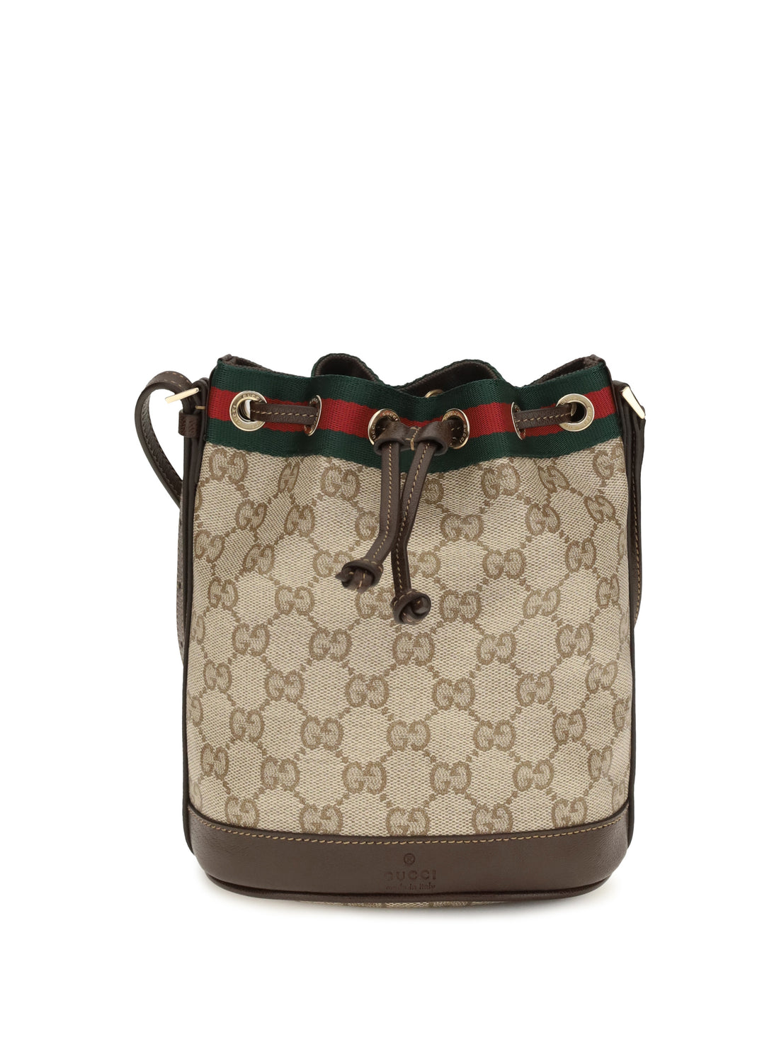 GUCCI OS web stripe bucket bag
