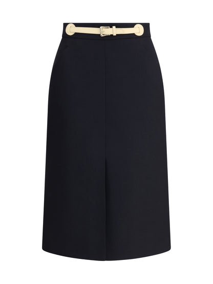 VALENTINO 42 belted midi skirt 