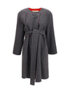 wool and cashmere belted coat