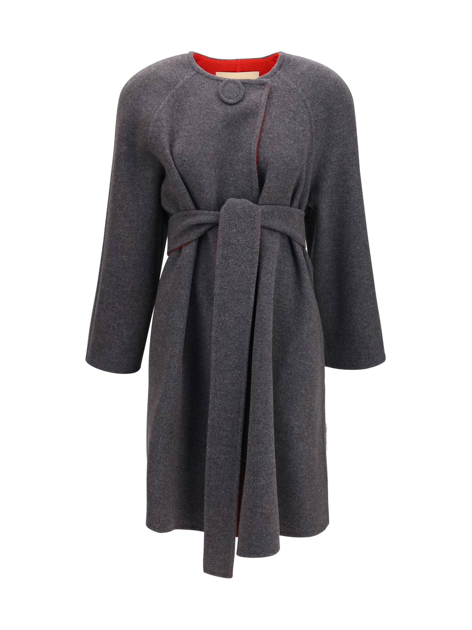 wool and cashmere belted coat