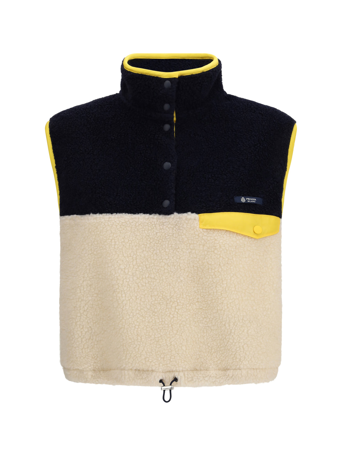 PRADA S multicolor fleece vest