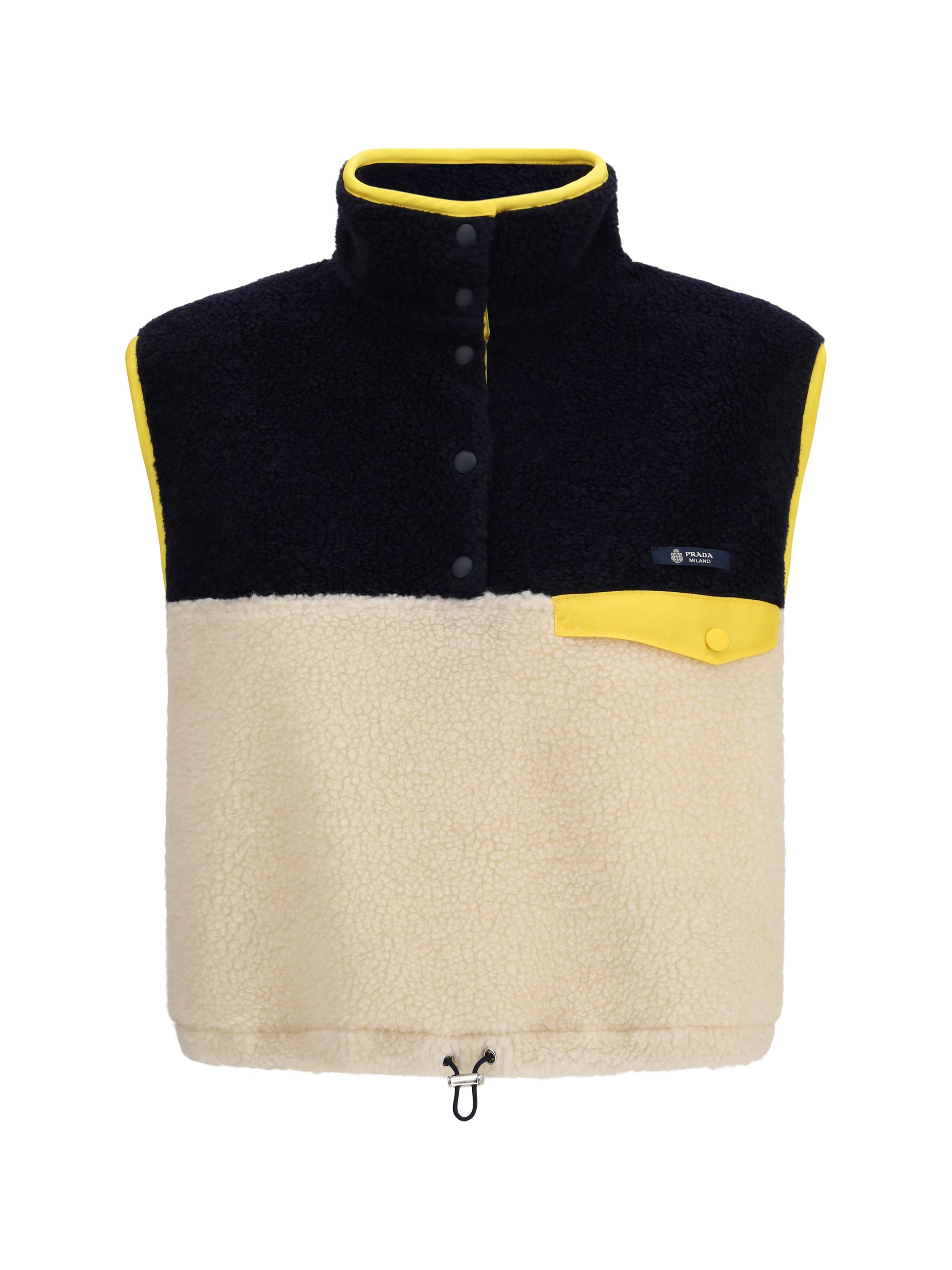 PRADA S multicolor fleece vest