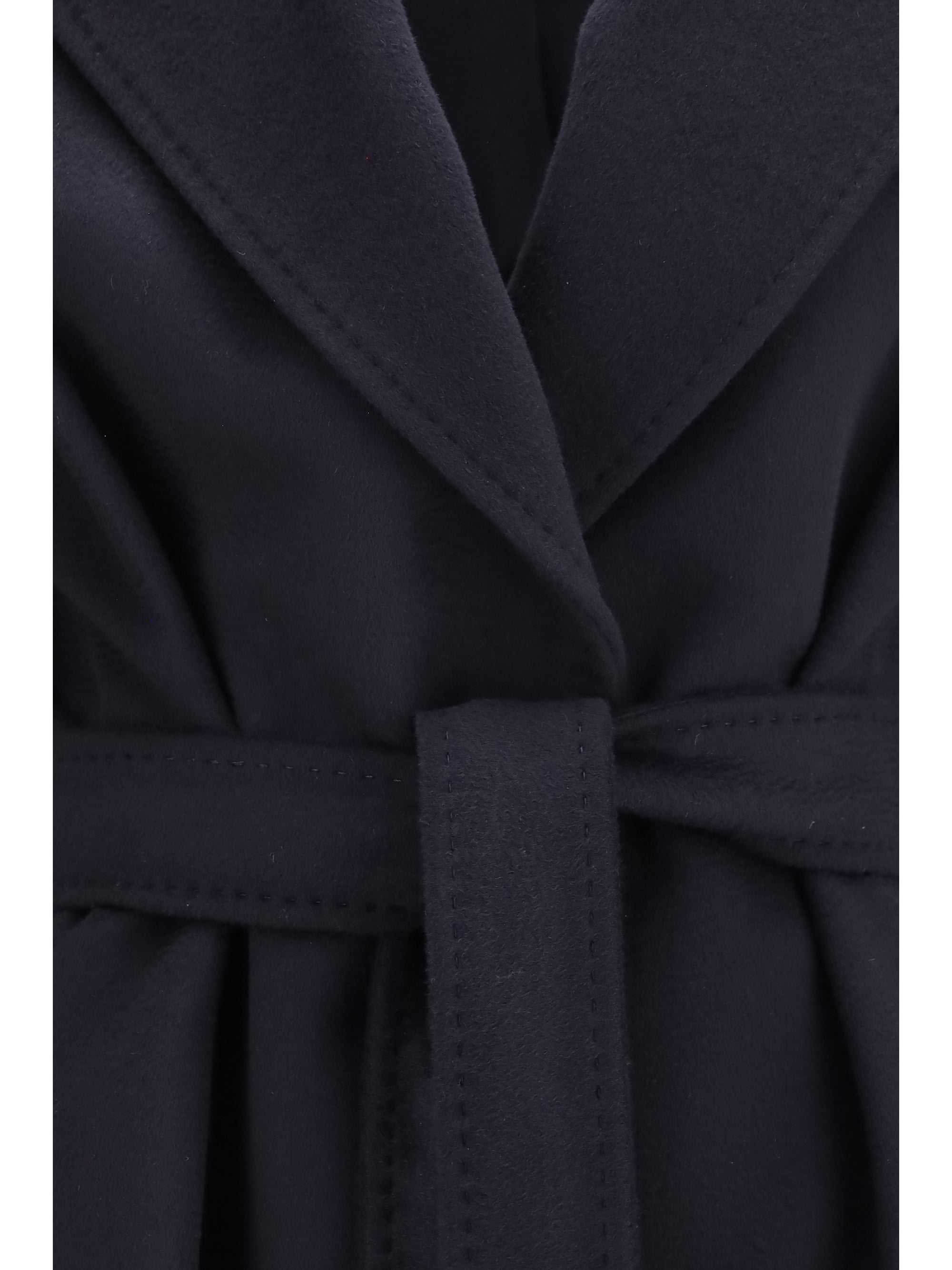 wool coat with peak lapels