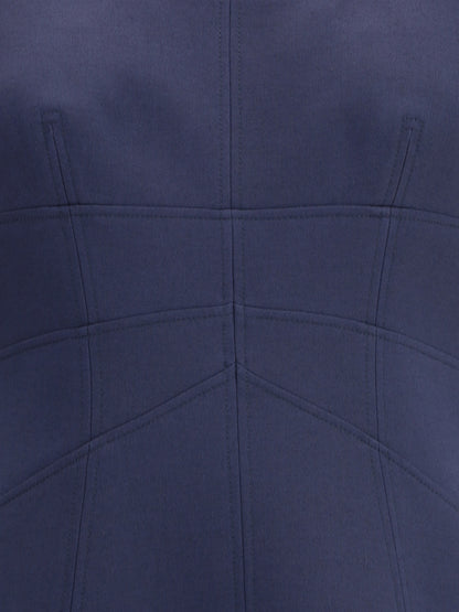 ALEXANDER MCQUEEN 44 short dress with short gathered sleeves