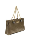 medium panthea chevron patchwork shoulder bag