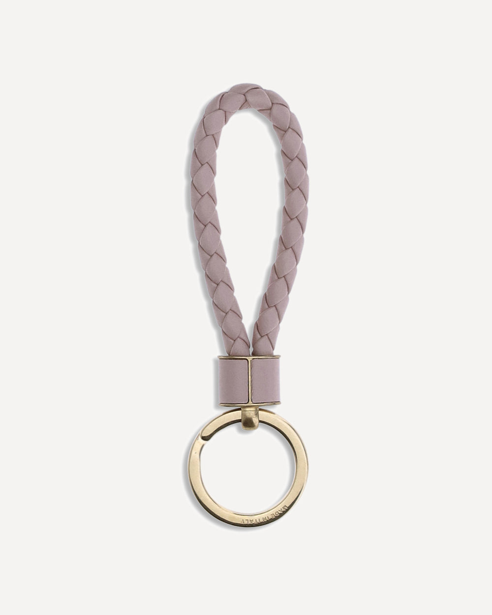 woven leather key ring