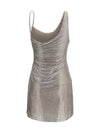 sequins draped dress