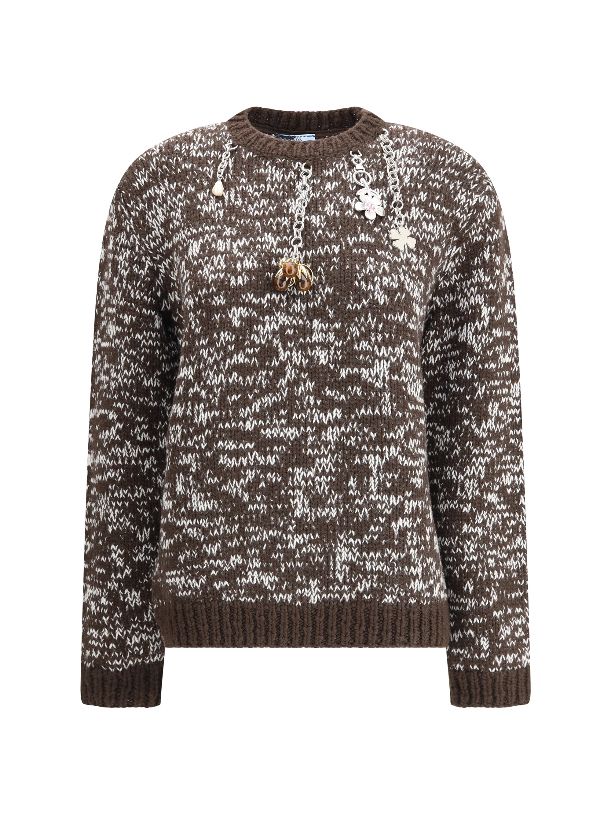 PRADA 40 charm-embellishment sweate