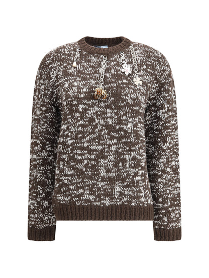 PRADA 40 charm-embellishment sweate