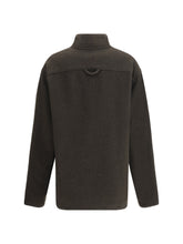 RIER S suede wool pile athletic jacket