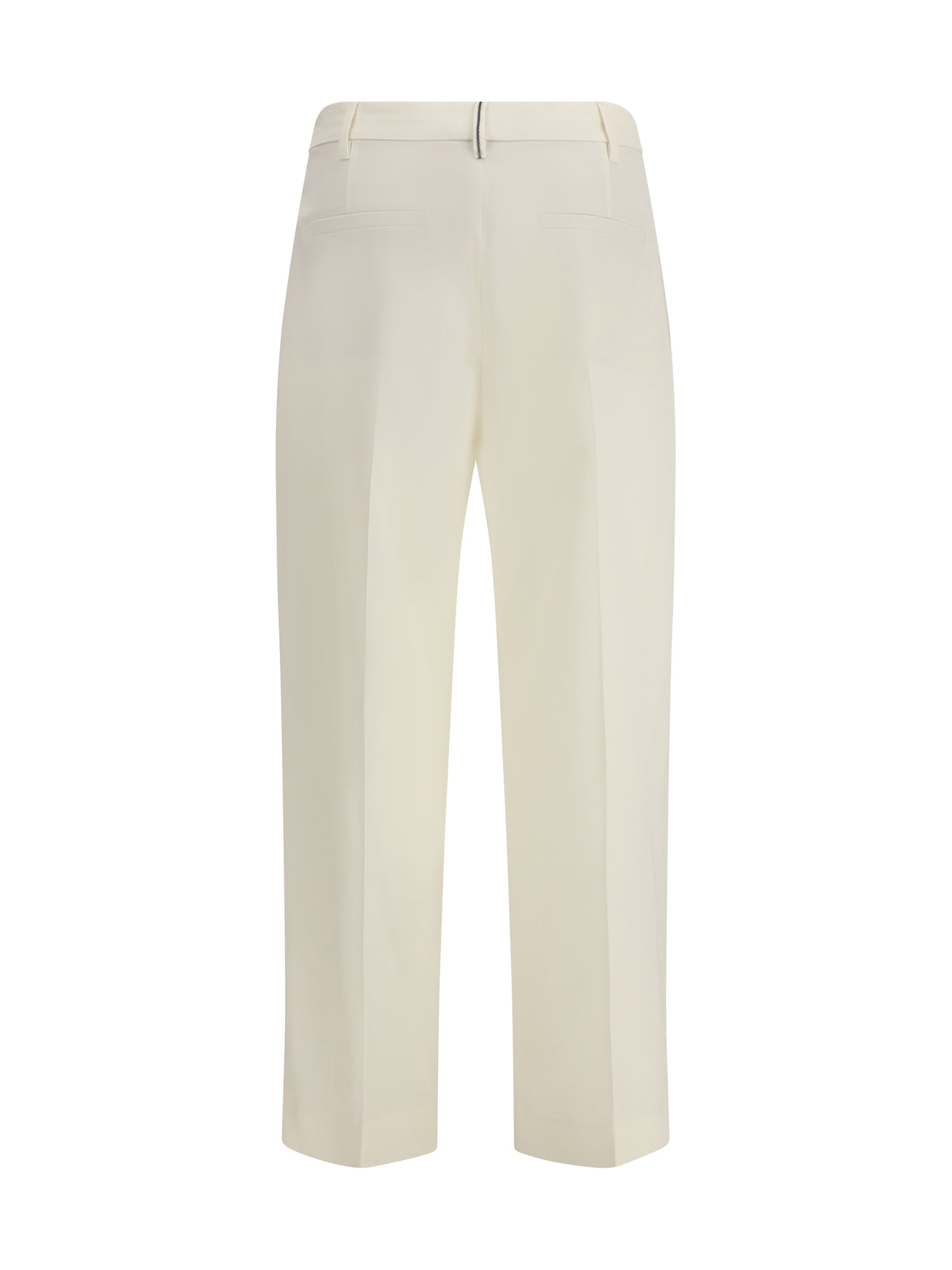 BRUNELLO CUCINELLI 42 sartorial track trousers in virgin wool crêpe fluid twill