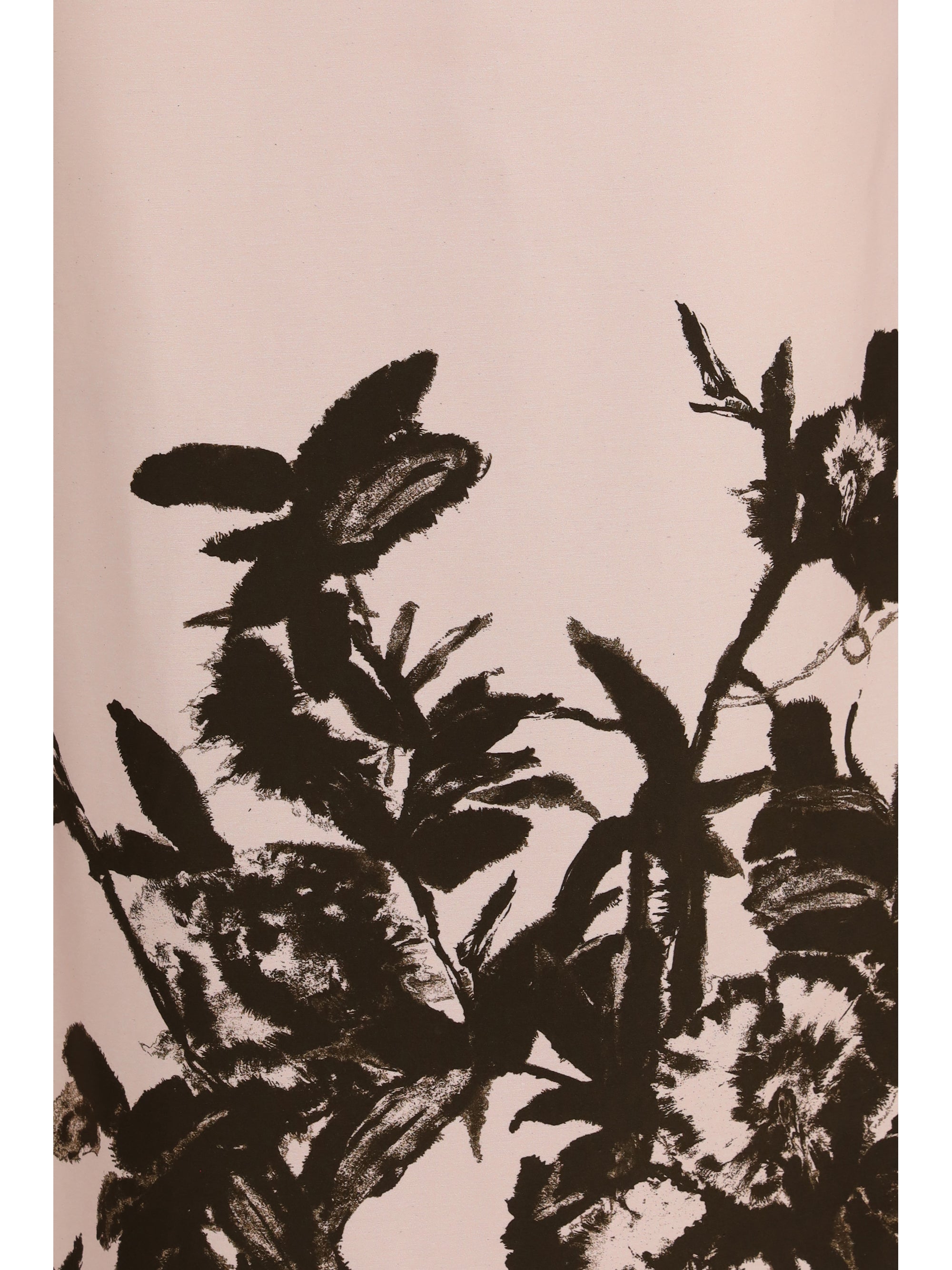 petunia long dress in cotton and viscose duchesse