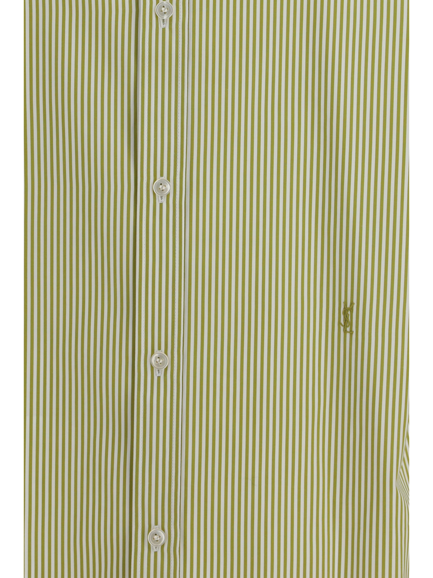 SAINT LAURENT 38 vertical striped button shirt