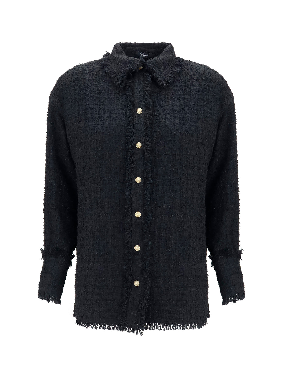 BALMAIN 36 tweed shirt