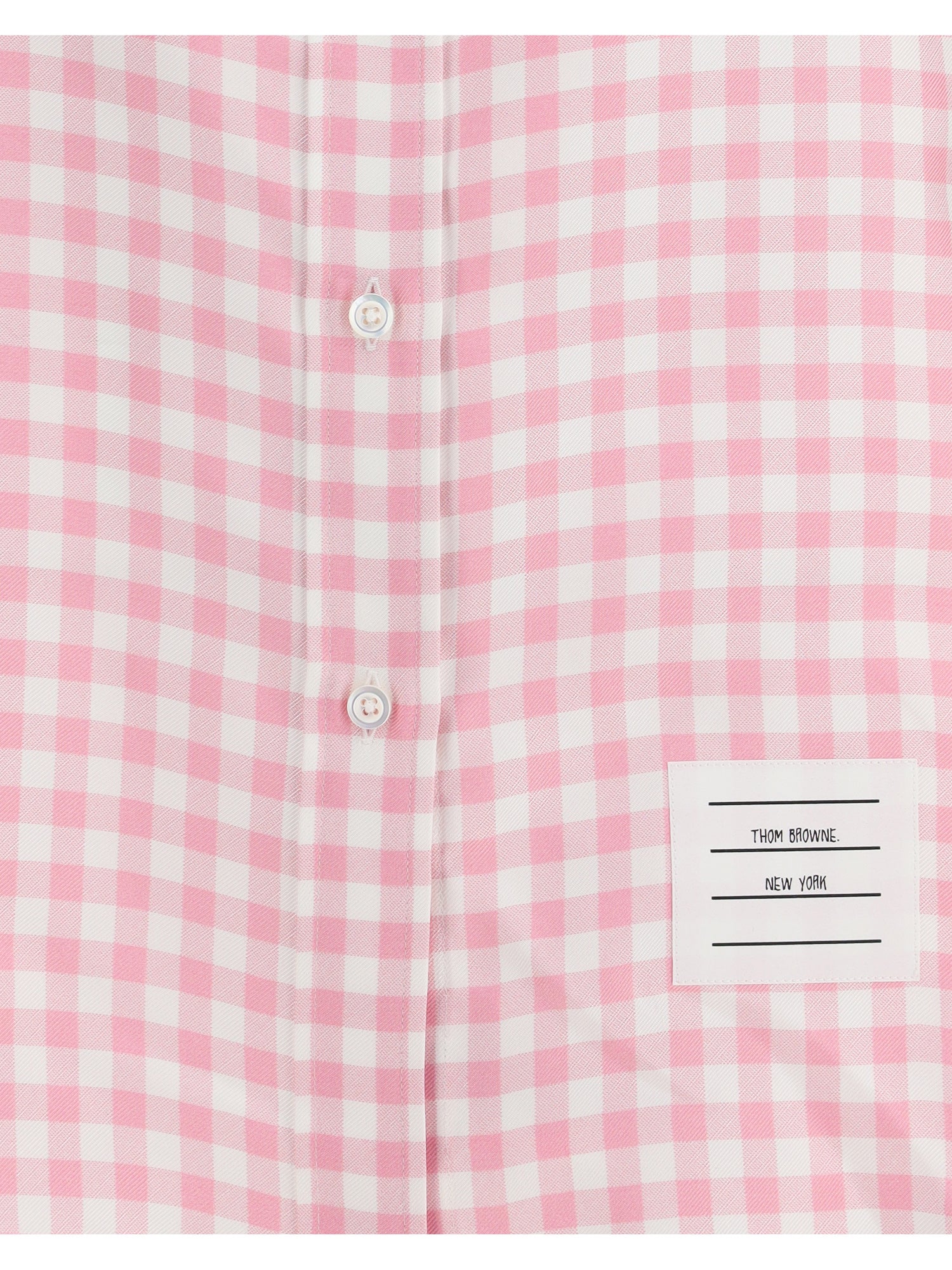 THOM BROWNE 40 checked silk shirt