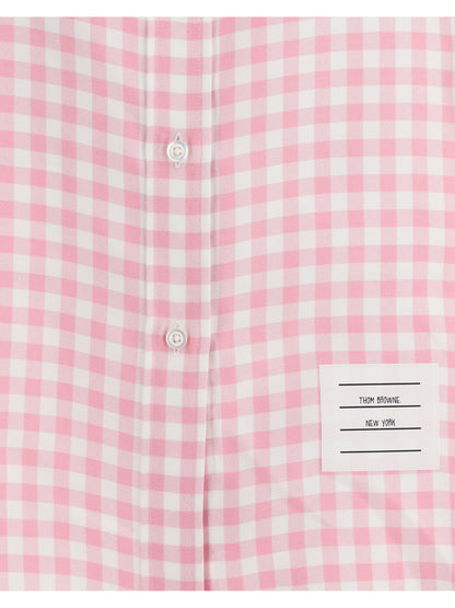 THOM BROWNE 40 checked silk shirt