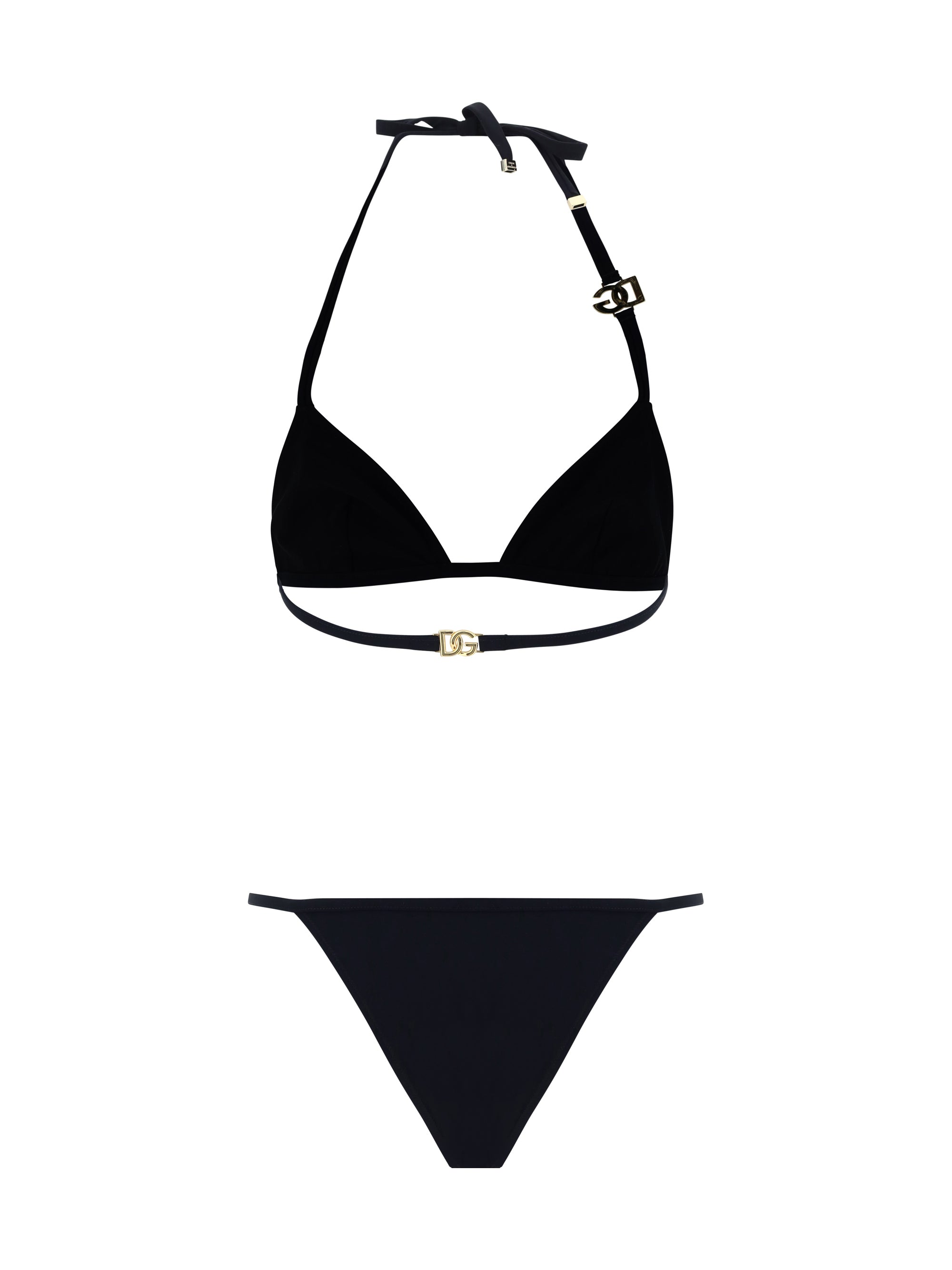 triangle bikini with gold plaque