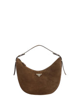 Prada Suede Design Shoulder Bag