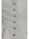 button floral vest