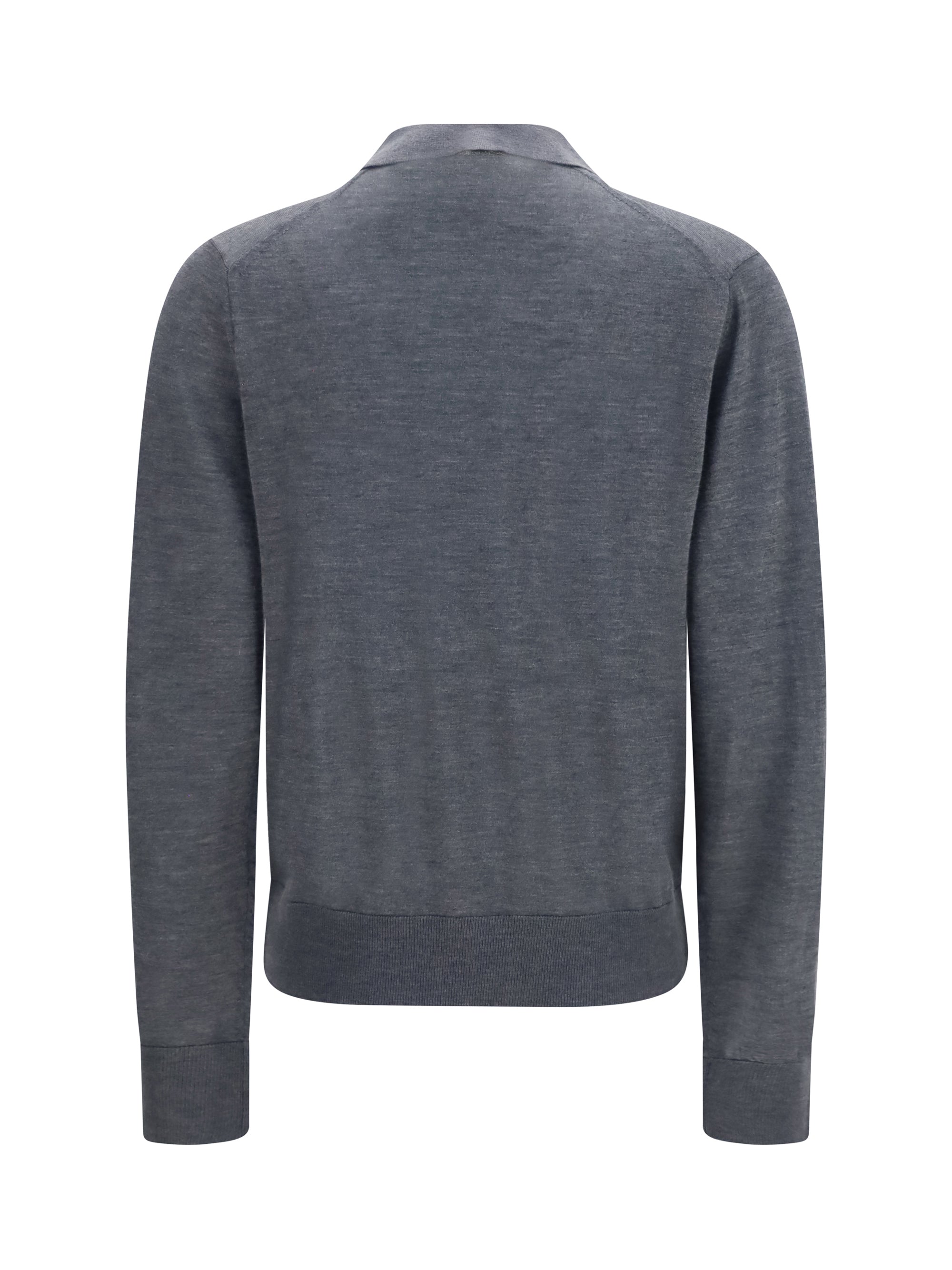 miles long-sleeve fine-knit polo