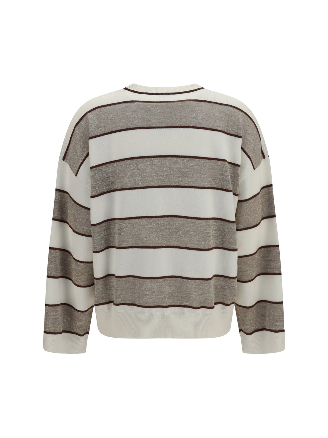 BRUNELLO CUCINELLI L striped long-sleeve sweater