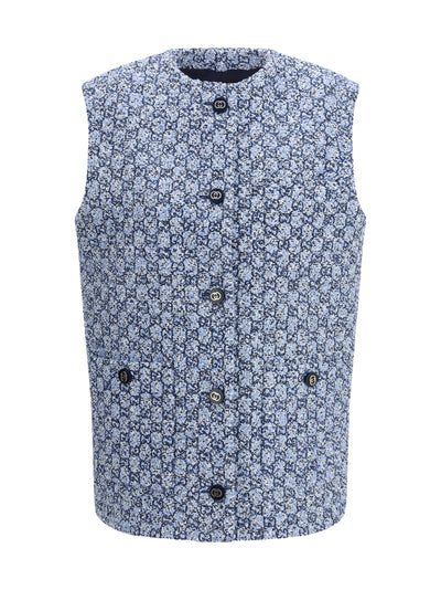 gg tweed vest