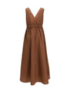 cotton poplin dress precious shoulder detail