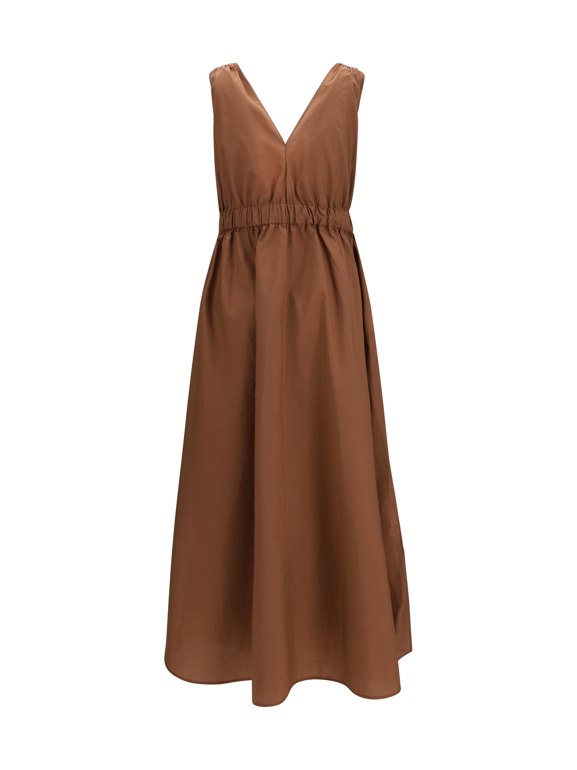 cotton poplin dress precious shoulder detail