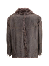 RICK OWENS 42 exploder shearling jacket 
