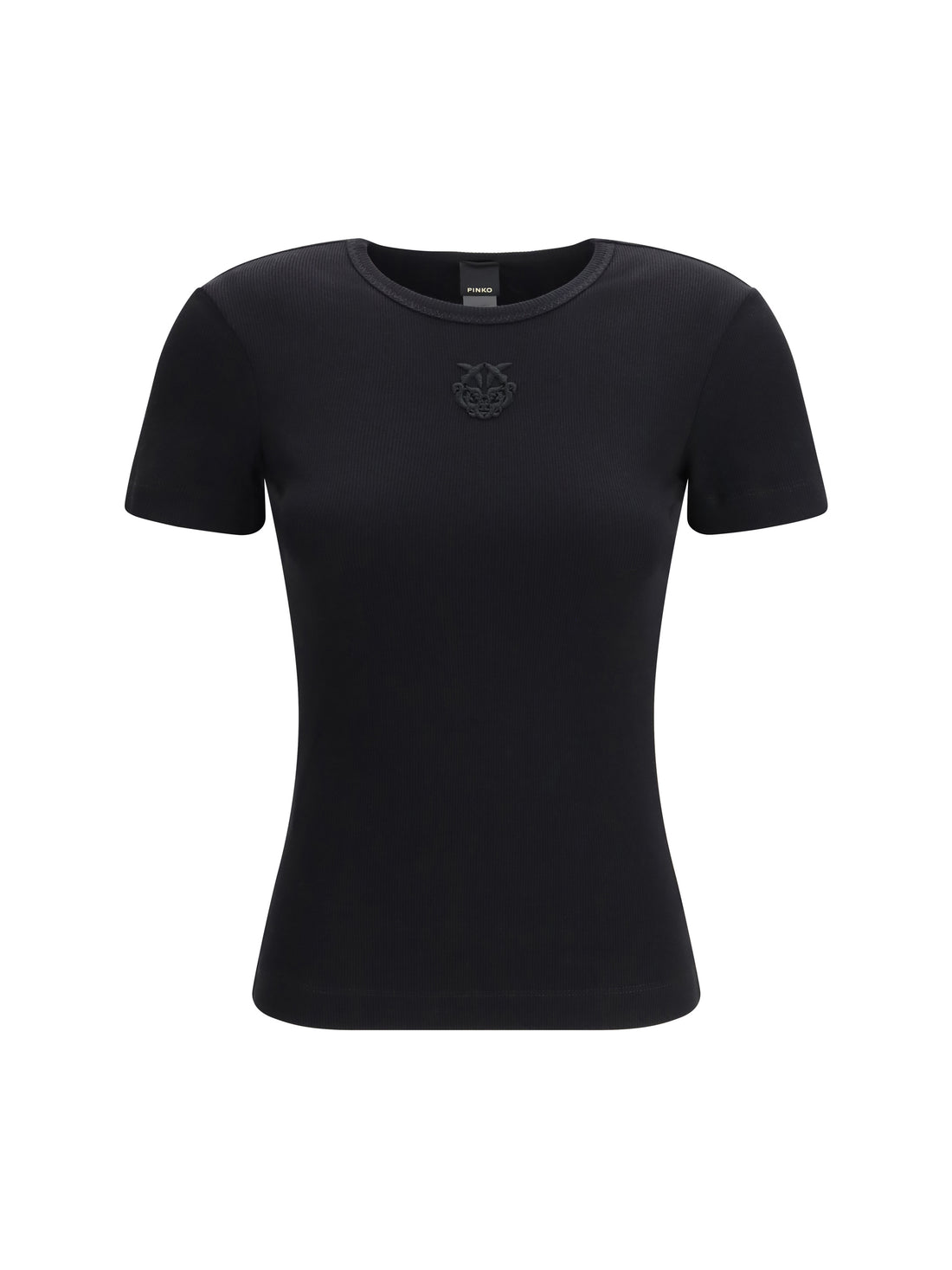 PINKO L brugherio t-shirt with embroidered love birds logo 