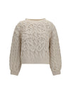 wool and cotton-blend midweight knit