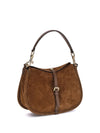 suede pony shoulder bag