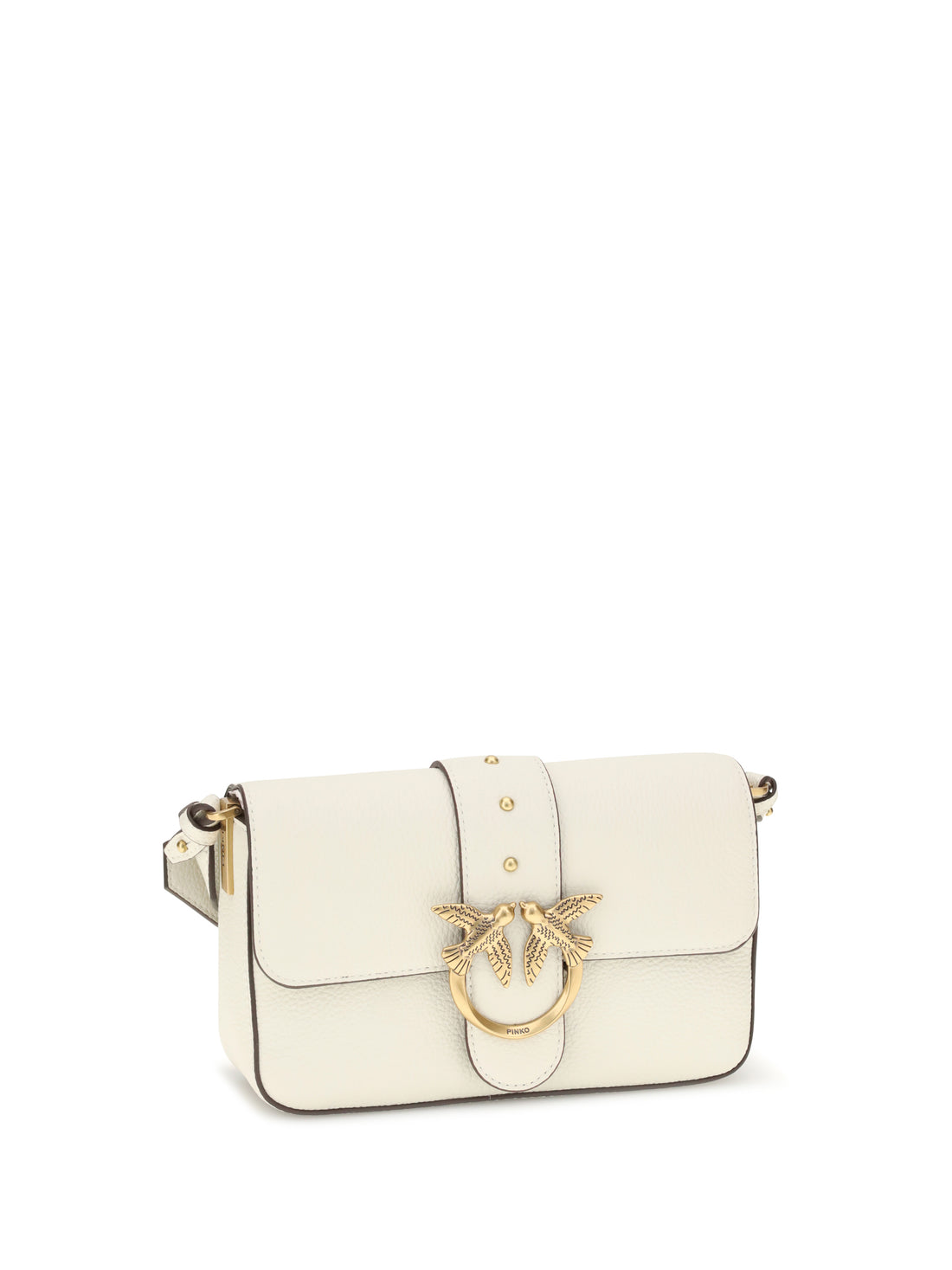 PINKO OS love leather shoulder bag