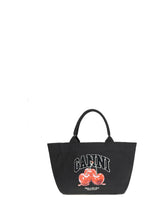 GANNI OS cherry tote bag