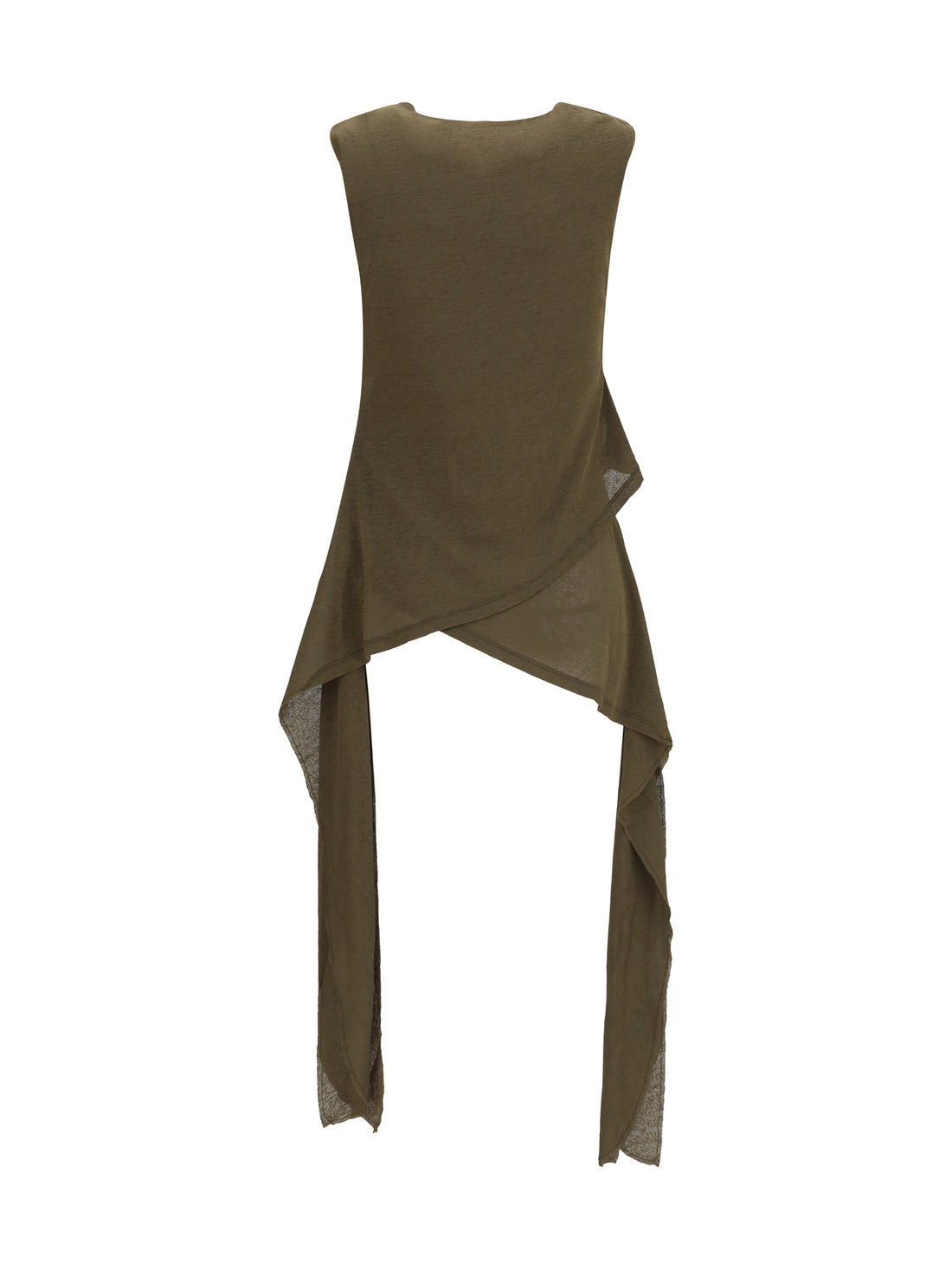 GANNI 36 asymmetrical knot top
