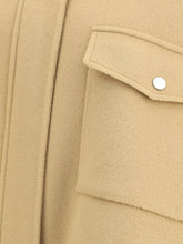 PINKO M double wool-blend fabric caban with high collar