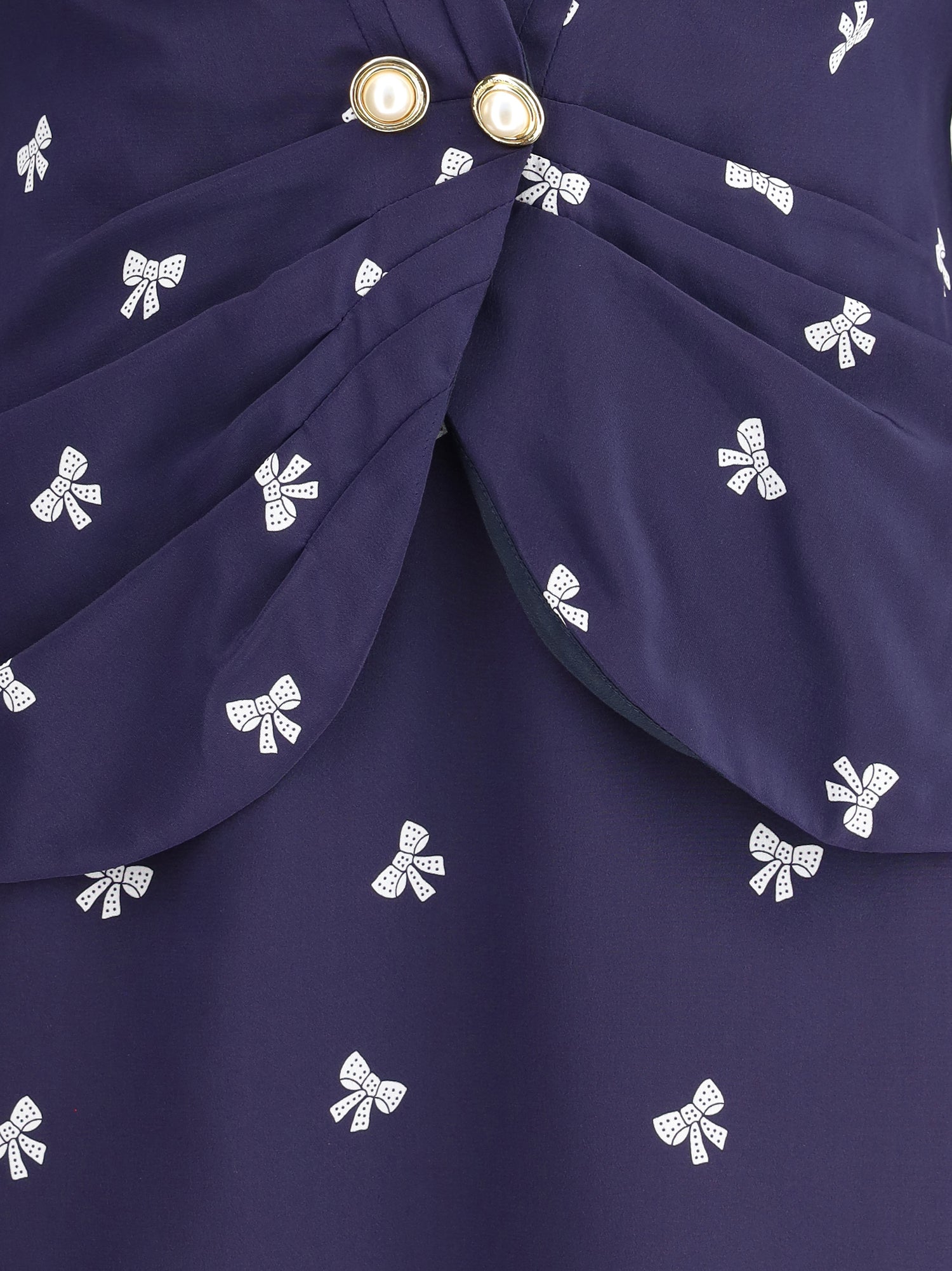 ALESSANDRA RICH 40 bow patterned short dress