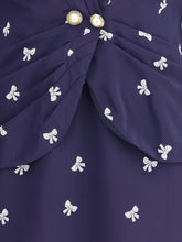 ALESSANDRA RICH 40 bow patterned short dress