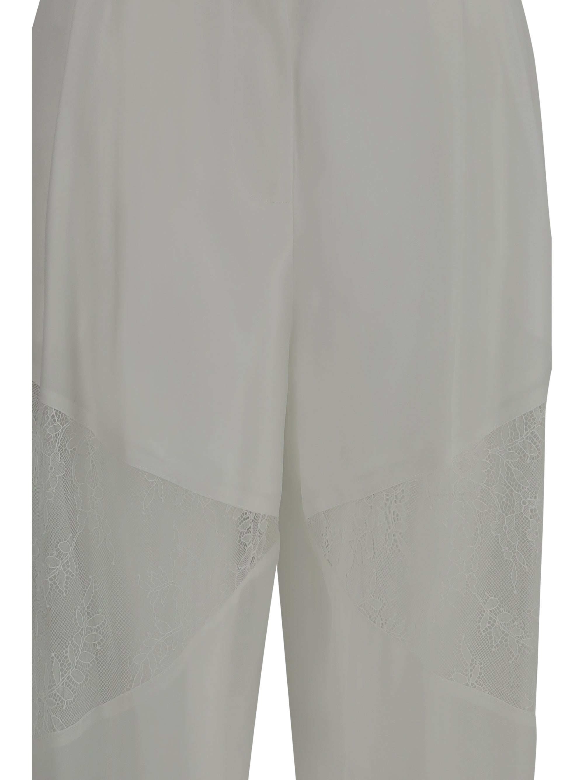 PINKO 38 nacy pants with lace inserts