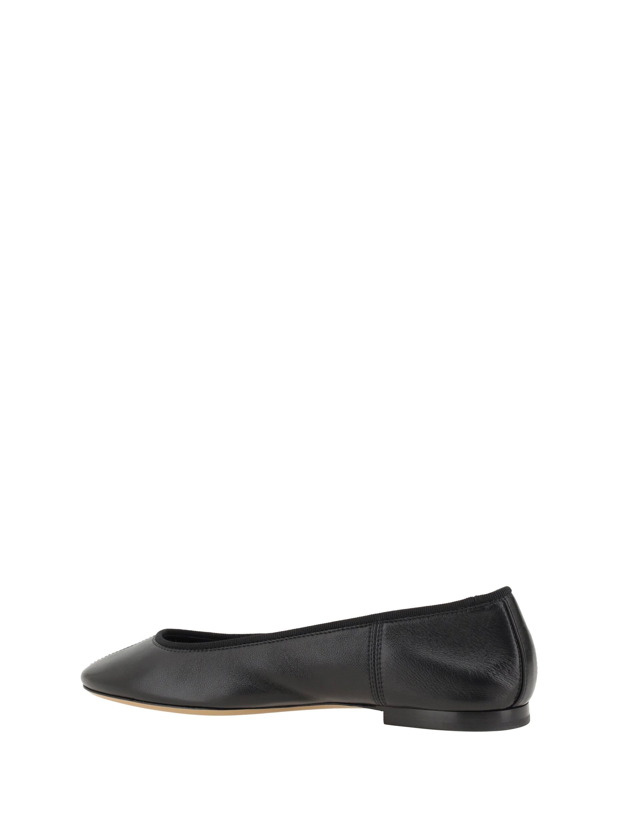 leather ballerinas