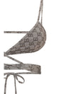 printed stretch jersey bikini