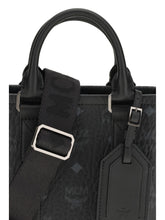 MCM OS aren mini printed canvas tote bag