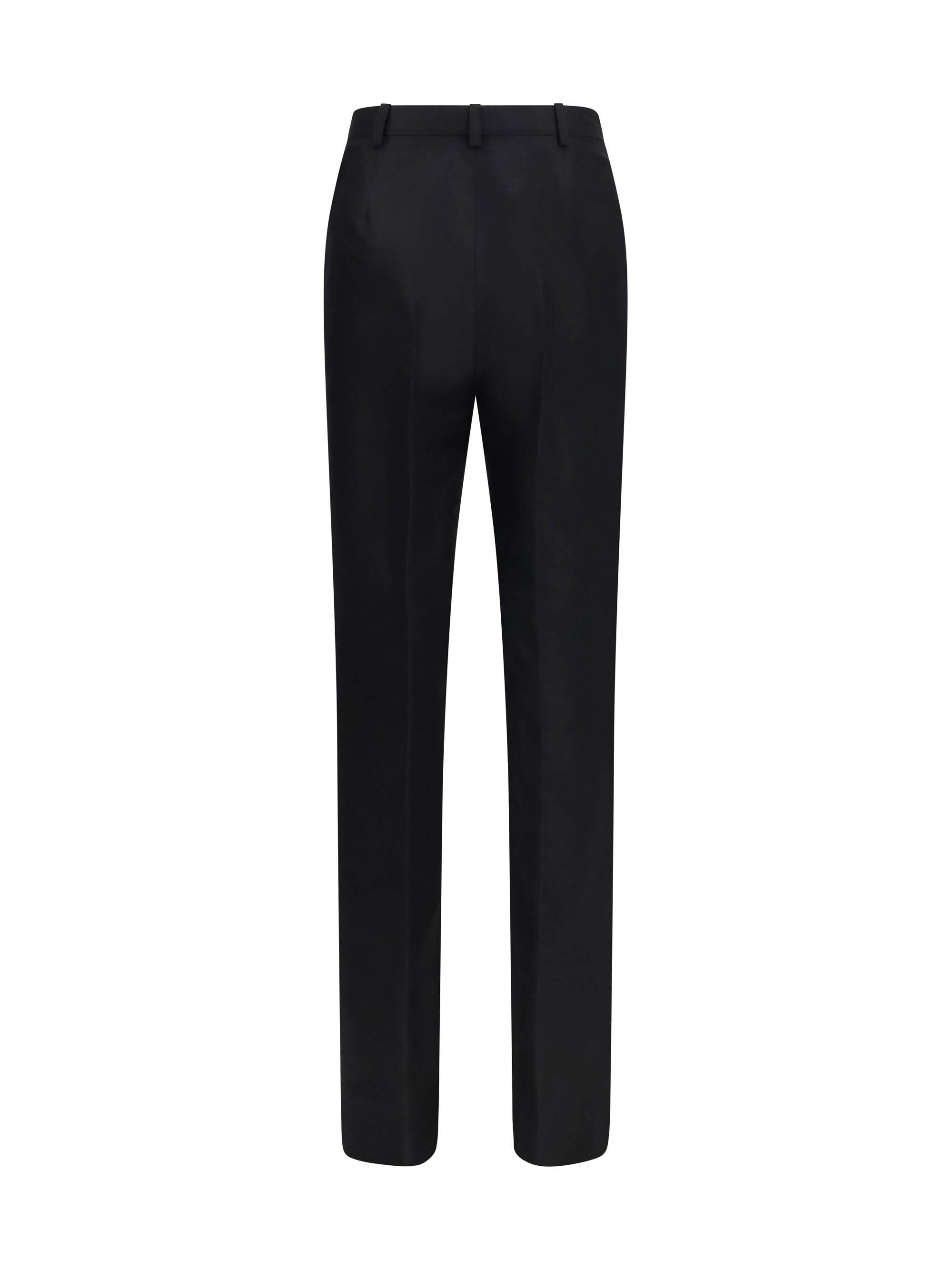 silk faille pants