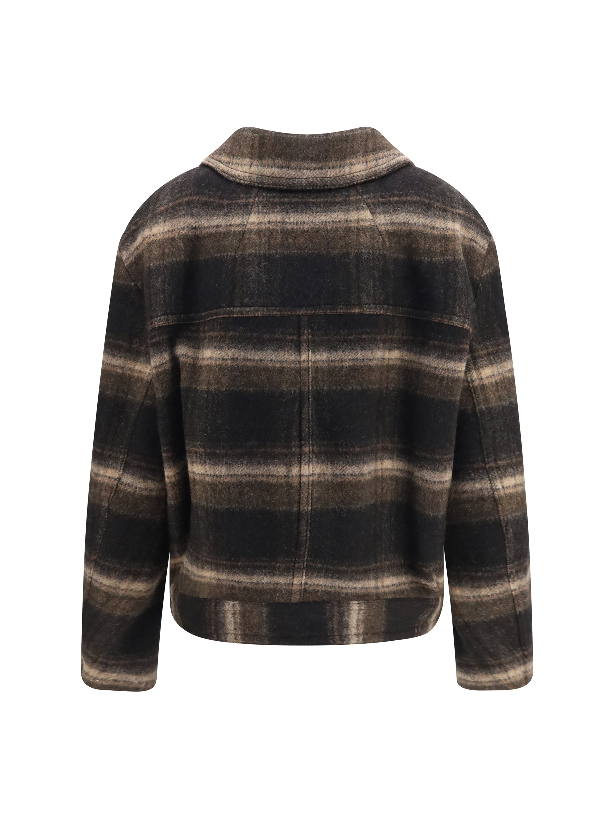 galeane wool-blend short coat